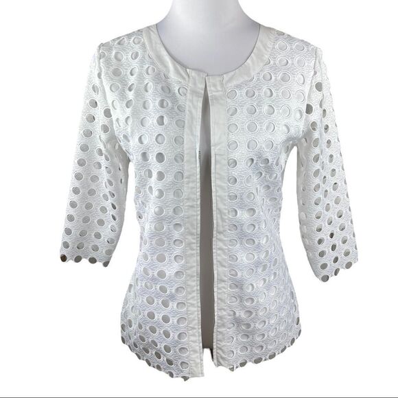 NWT Ravel White Zip Jacket, Size S - Picture 2 of 6